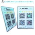 All-in-One Automatic Google Review & Social Media QR Stand for Businesses