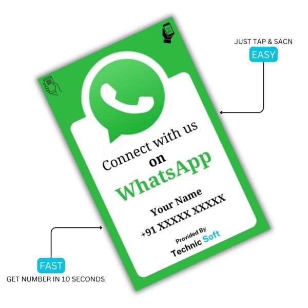 WhatsApp Connect NFC Card - WA-NFC-03