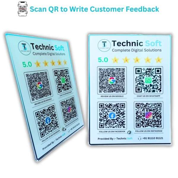 QR Code Acrylic Stand