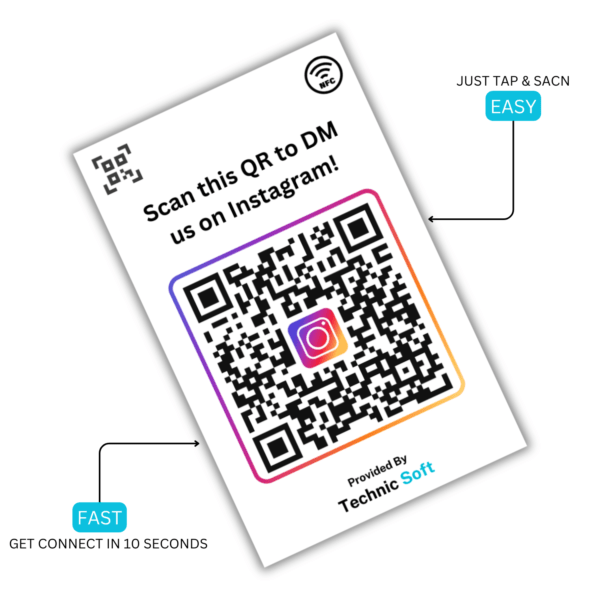 Instagram Connect NFC Card - IG-NFC-01