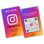 Instagram Connect NFC Card - Smart Instagram Business Card | Tap or Scan to Follow Instantly