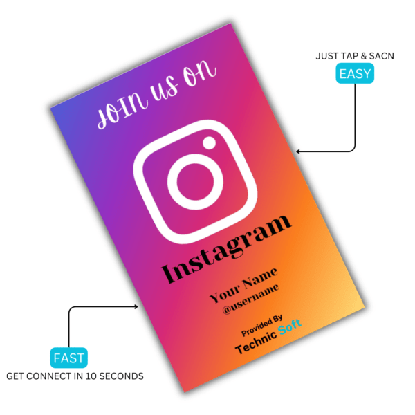 Instagram Connect NFC Card - IG-NFC-02