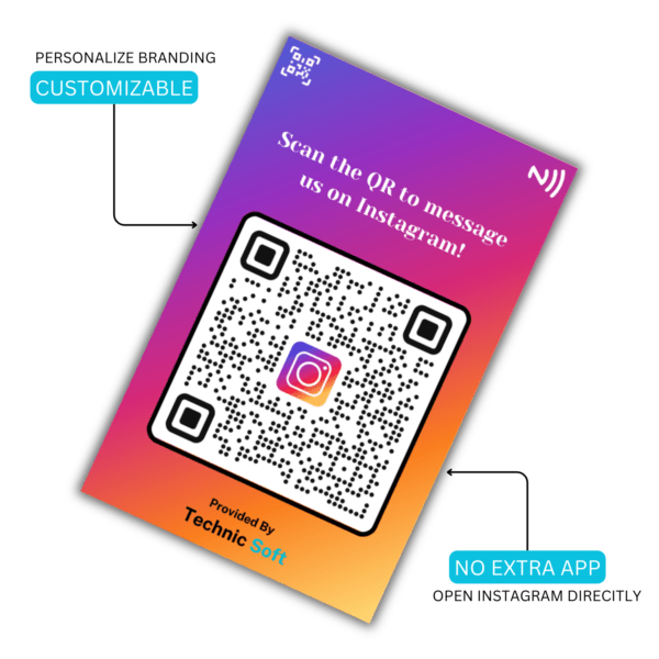 Instagram Connect NFC Card - IG-NFC-02