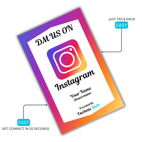 Instagram Connect NFC Card - IG-NFC-04