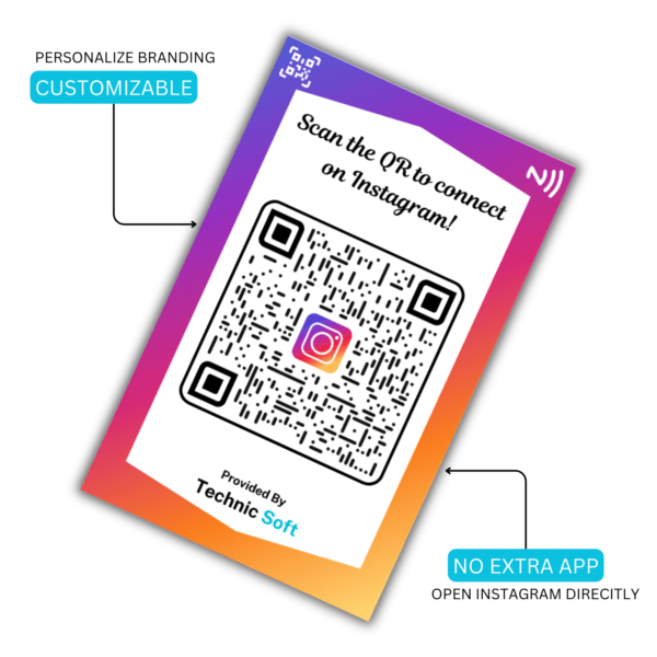 Instagram Connect NFC Card - IG-NFC-04